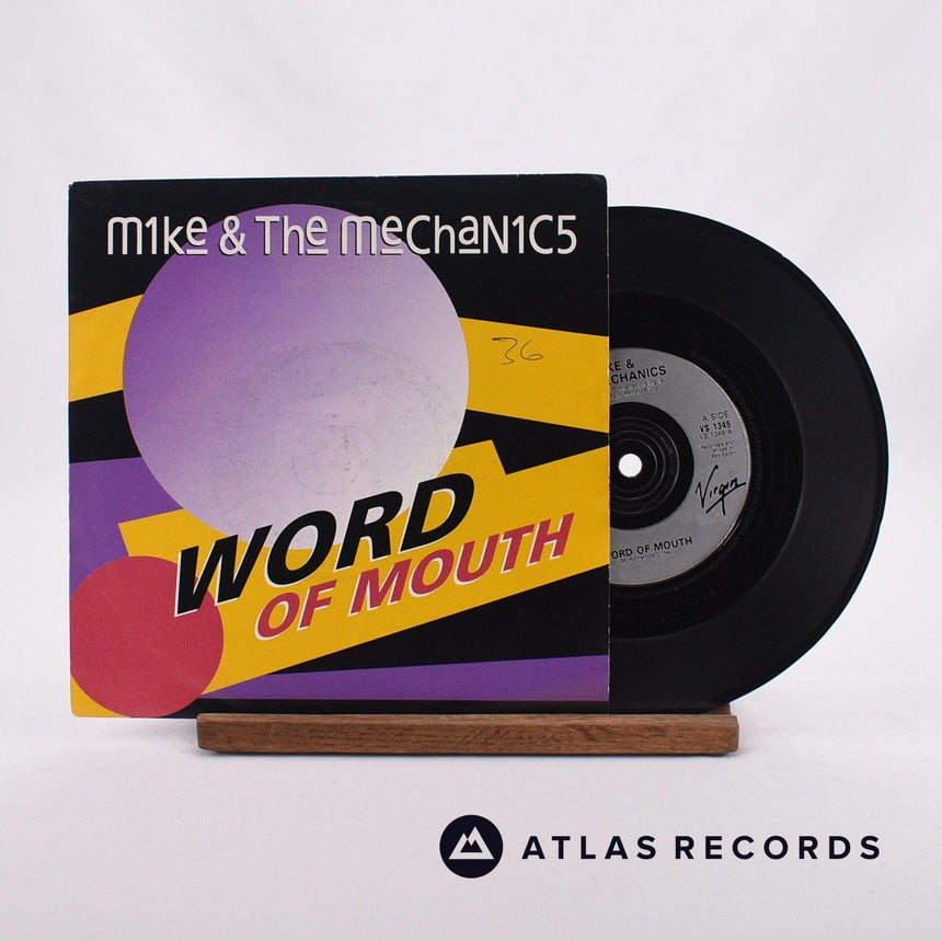 Mike & The Mechanics Word Of Mouth 7" Vinyl Record - Front Cover & Record