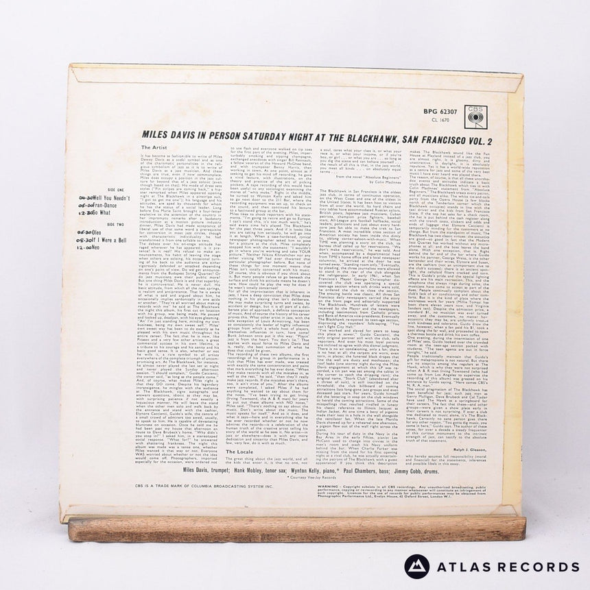 Miles Davis - In Person, Saturday Night At The Blackhawk, San Francis - LP Vinyl