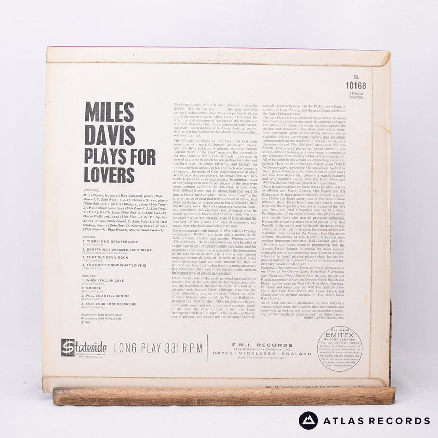 Miles Davis - Plays For Lovers - Mono 47 48 LP Vinyl Record - VG+/EX