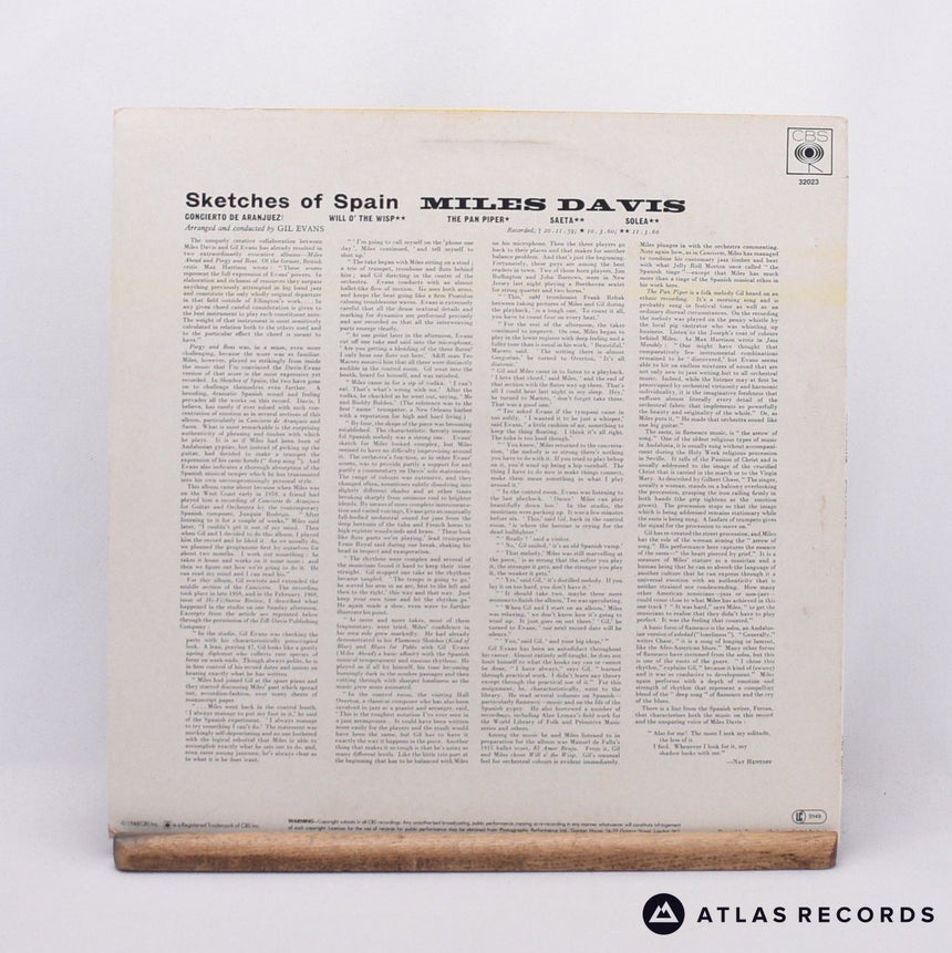 Miles Davis - Sketches Of Spain - Reissue LP Vinyl Record - VG+/EX