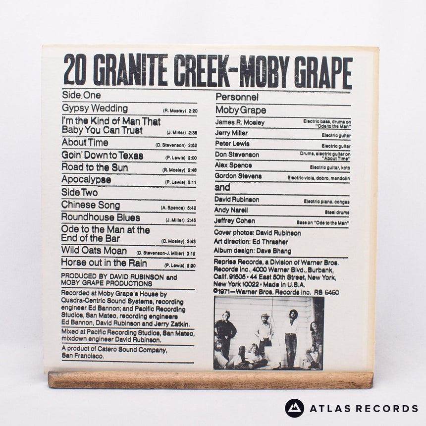 Moby Grape - 20 Granite Creek - LP Vinyl Record - VG+/VG+