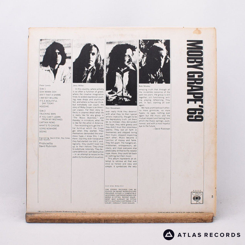 Moby Grape - Moby Grape '69 - Mono A1 B1 LP Vinyl Record - VG+/EX