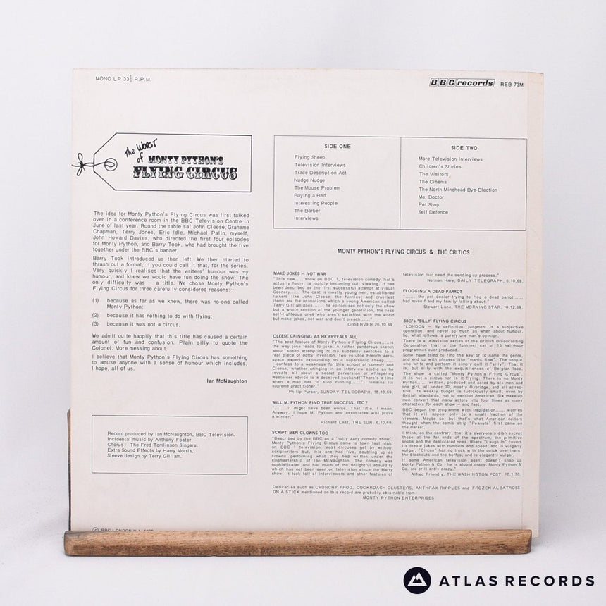 Monty Python - Monty Python's Flying Circus - Reissue LP Vinyl Record - EX/VG+