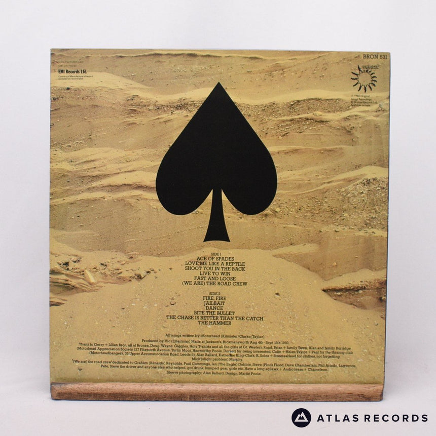 Motörhead - Ace Of Spades - First Press Jonz A-2U B-1U LP Vinyl Record - EX/EX