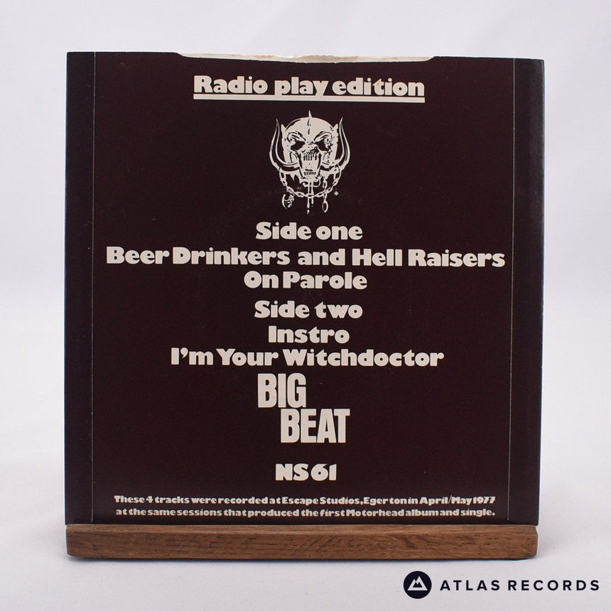 Motörhead - Beer Drinkers & Hell Raisers - 7" EP Vinyl Record - VG+/VG+