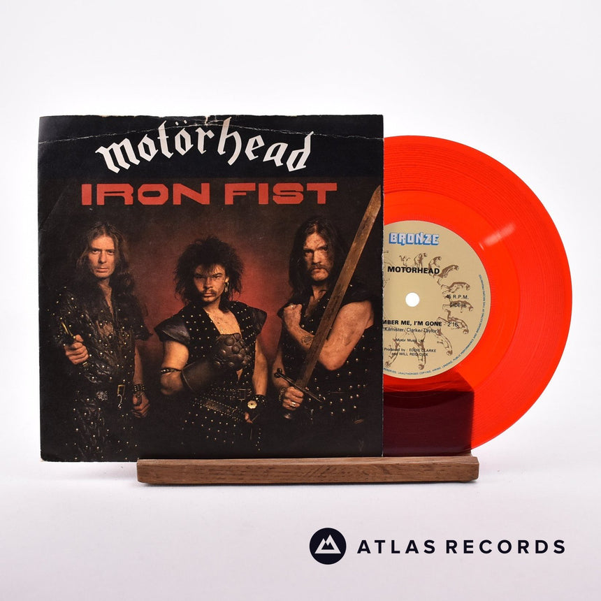 Motörhead Iron Fist 7" Vinyl Record - Front Cover & Record