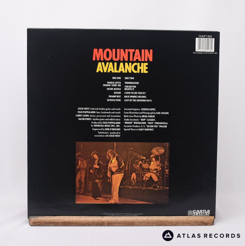 Mountain - Avalanche - LP Vinyl Record - EX/EX