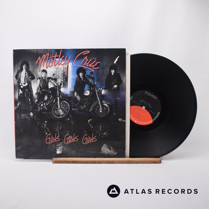 Mötley Crüe Girls, Girls, Girls LP Vinyl Record - Front Cover & Record
