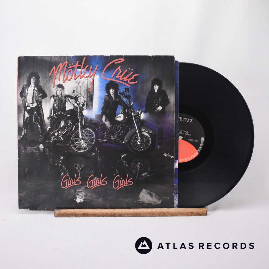 Mötley Crüe Girls, Girls, Girls LP Vinyl Record - Front Cover & Record