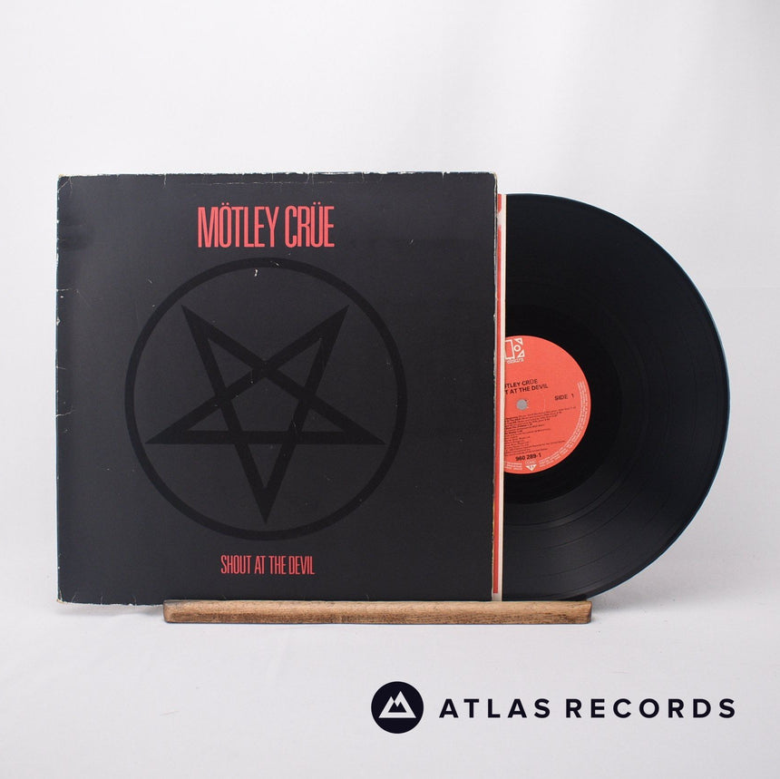 Mötley Crüe Shout At The Devil LP Vinyl Record - Front Cover & Record