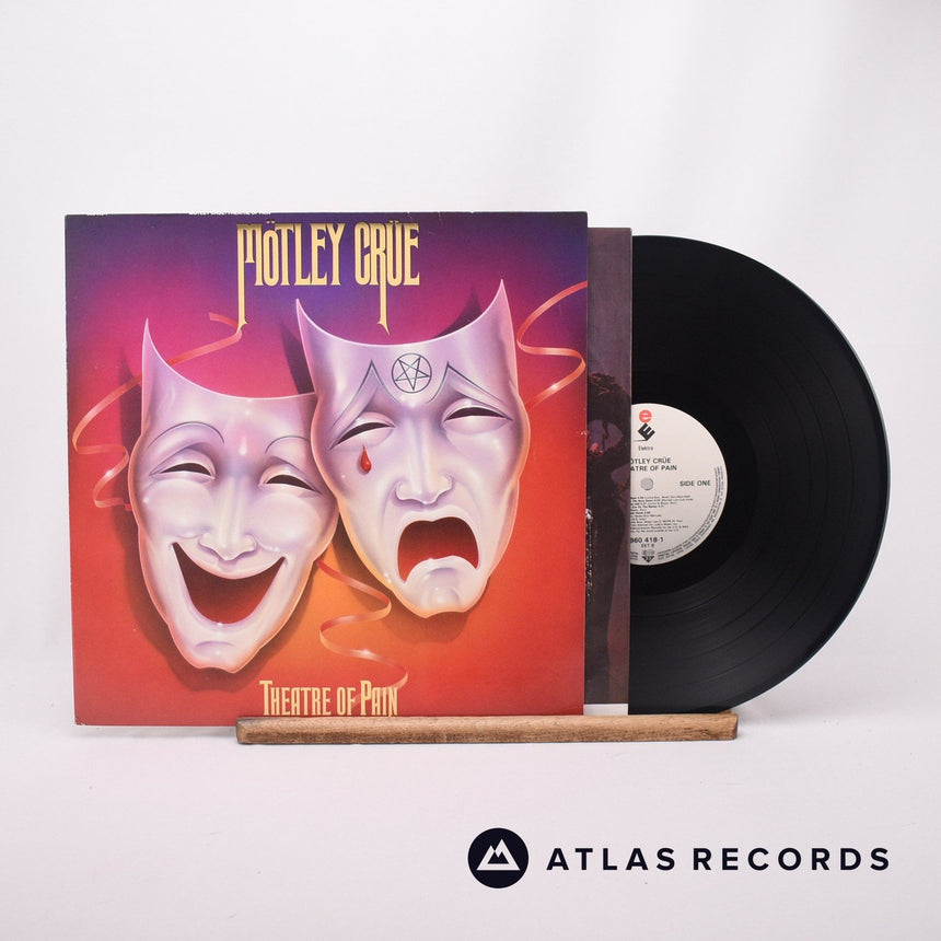 Mötley Crüe Theatre Of Pain LP Vinyl Record - Front Cover & Record