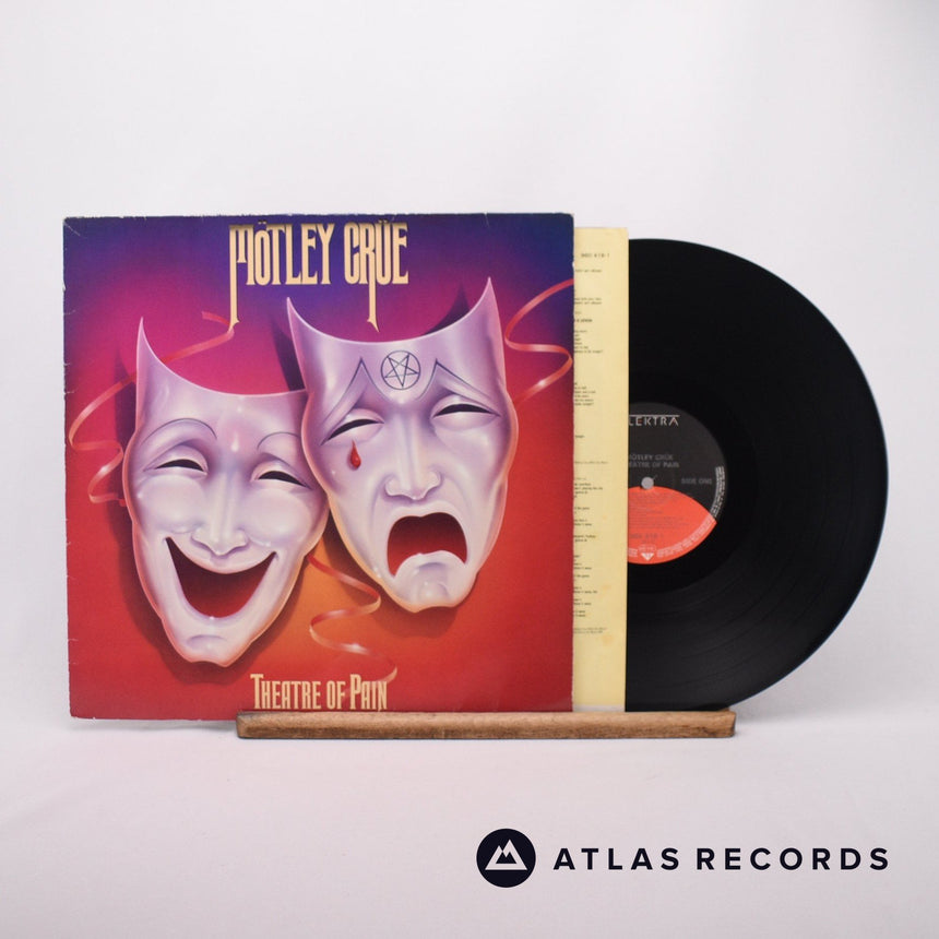 Mötley Crüe Theatre Of Pain LP Vinyl Record - Front Cover & Record