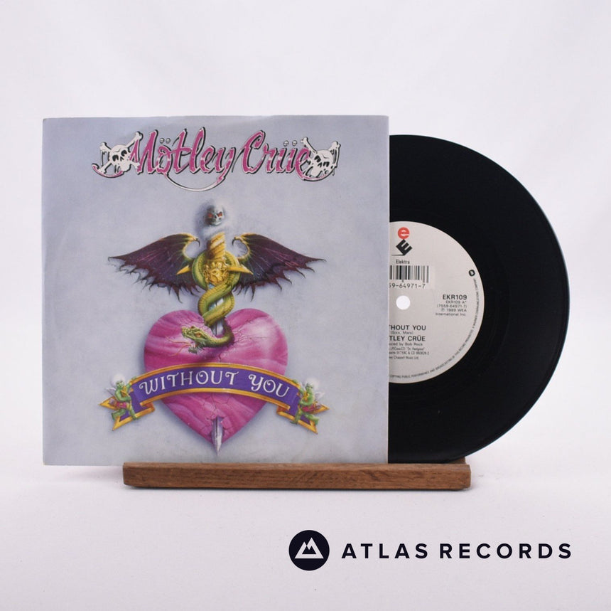 Mötley Crüe Without You 7" Vinyl Record - Front Cover & Record
