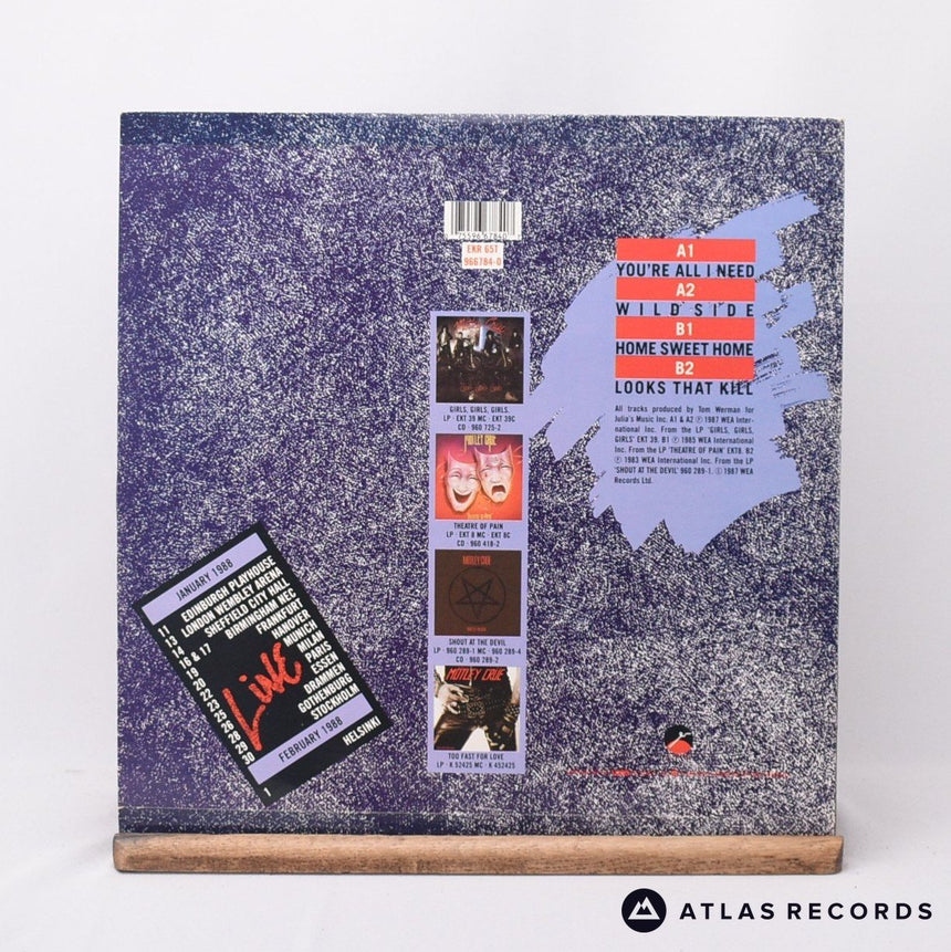 Mötley Crüe - You're All I Need / Wild Side - 12" Vinyl Record - EX/VG+
