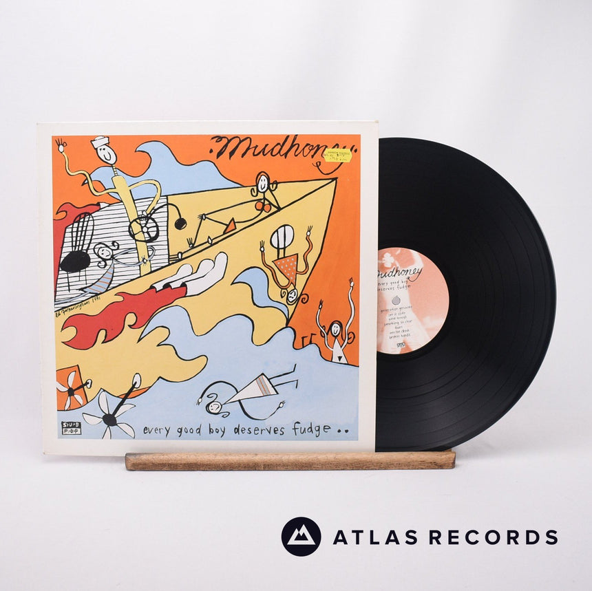 Mudhoney Every Good Boy Deserves Fudge LP Vinyl Record - Front Cover & Record
