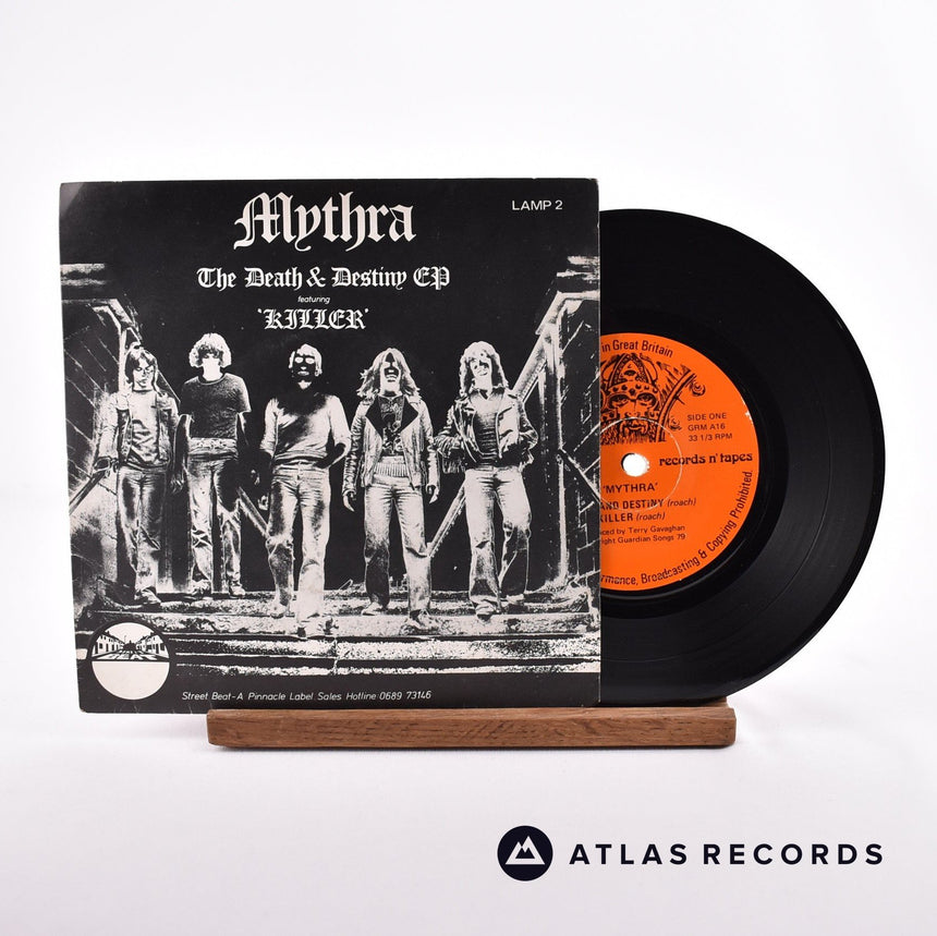 Mythra Death And Destiny 7" Vinyl Record - Front Cover & Record