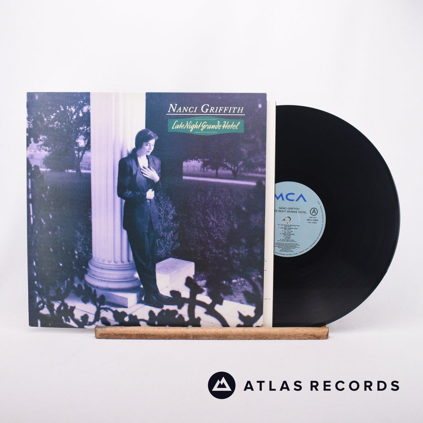 Nanci Griffith Late Night Grande Hotel LP Vinyl Record - Front Cover & Record