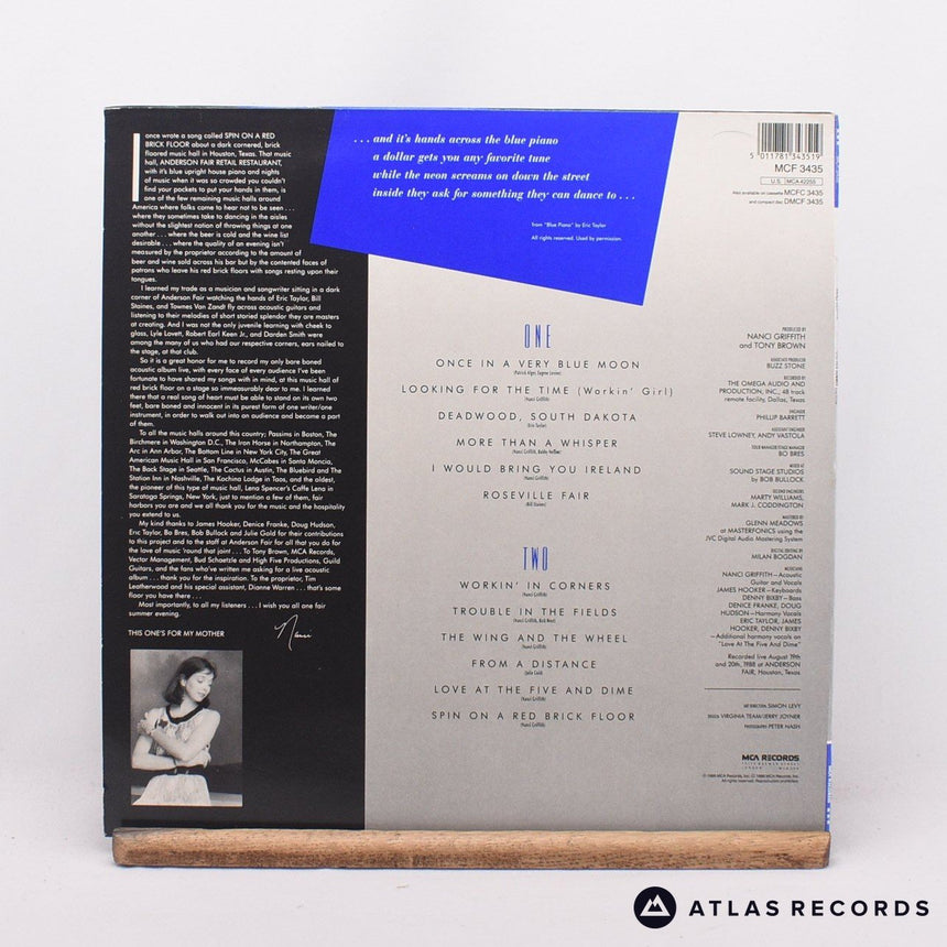 Nanci Griffith - One Fair Summer Evening - LP Vinyl Record - EX/EX