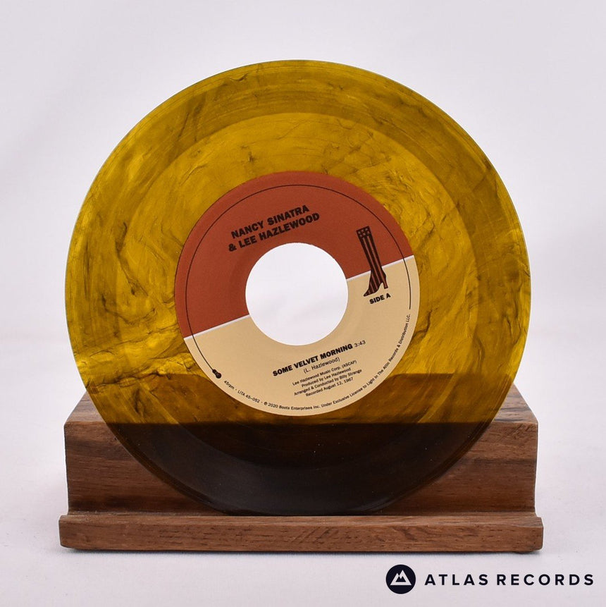 Nancy Sinatra & Lee Hazlewood - Some Velvet Morning B/W Tired Of Waiting For You - Orange Splatter Insert 7" Vinyl Record - NM/EX