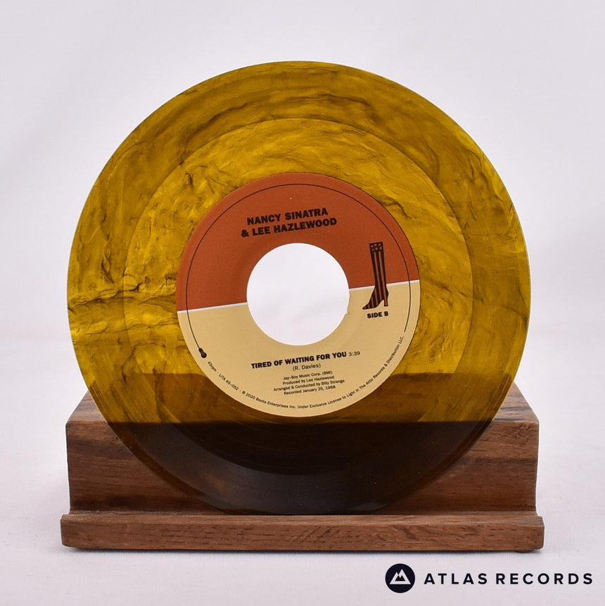 Nancy Sinatra & Lee Hazlewood - Some Velvet Morning B/W Tired Of Waiting For You - Orange Splatter Insert 7" Vinyl Record - NM/EX