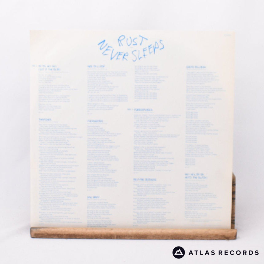 Neil Young - Rust Never Sleeps - Lyric Sheet A2 B1 LP Vinyl Record - VG+/VG+