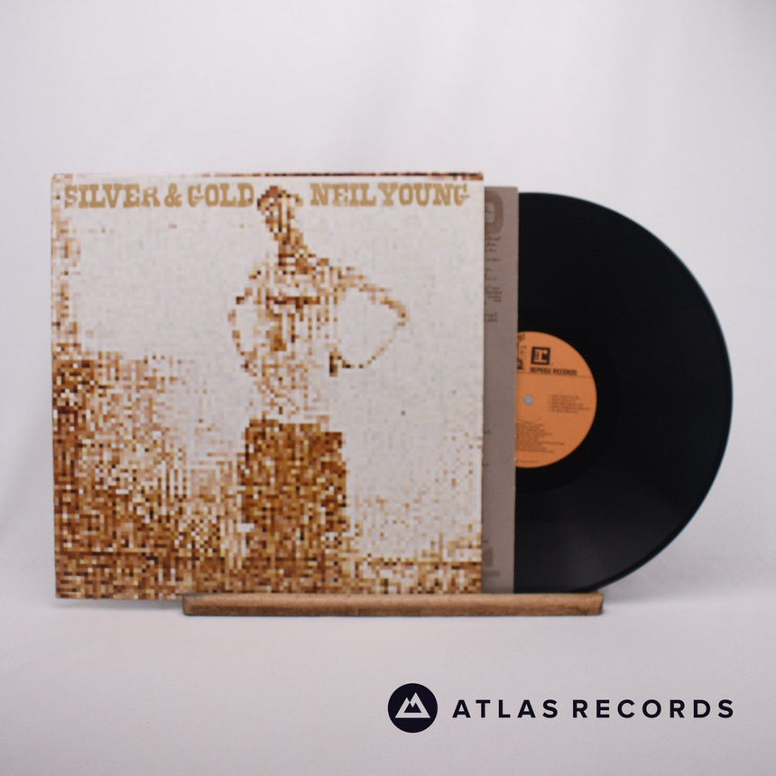 Neil Young Silver & Gold LP Vinyl Record - Front Cover & Record