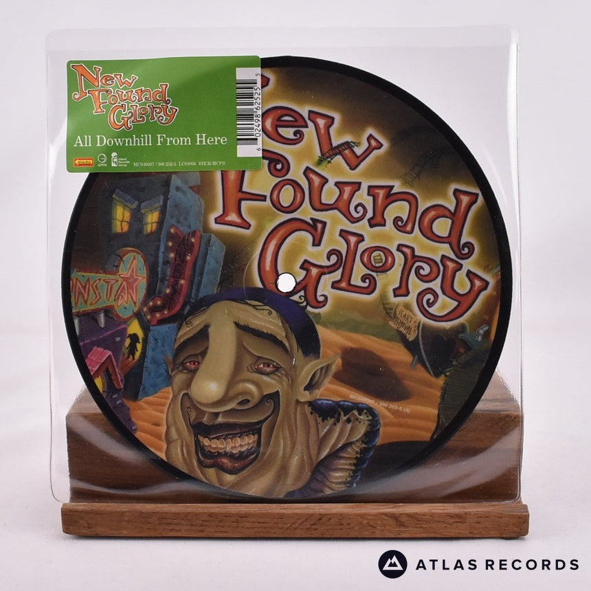 New Found Glory All Downhill From Here 7" Vinyl Record - Front Cover & Record