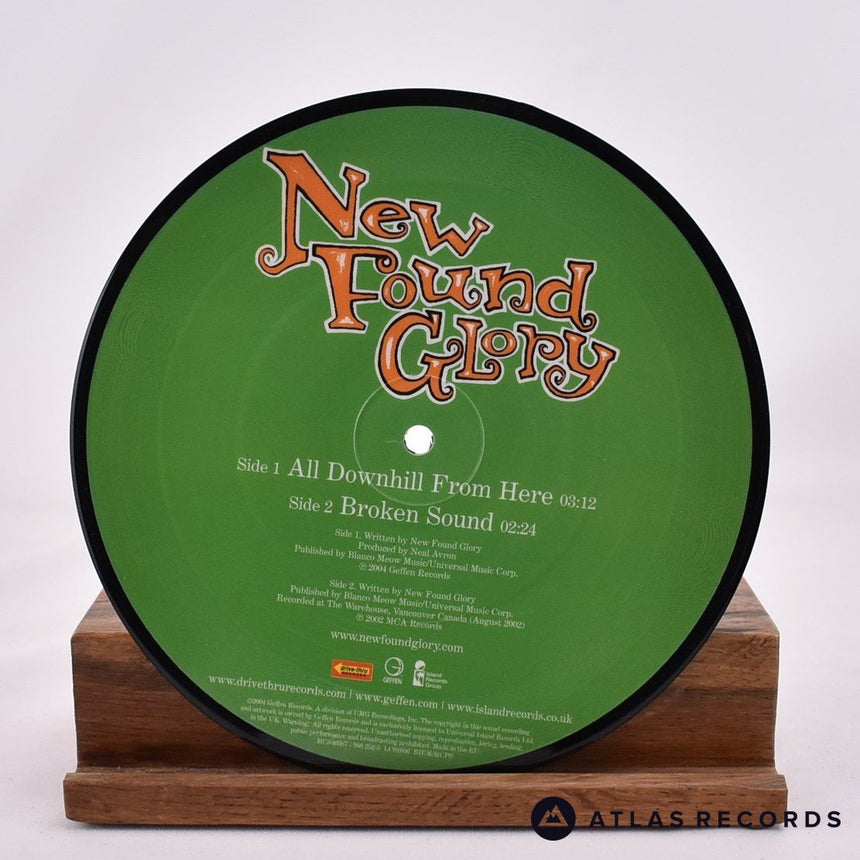 New Found Glory - All Downhill From Here - Picture Disc 7" Vinyl Record - NM/NM