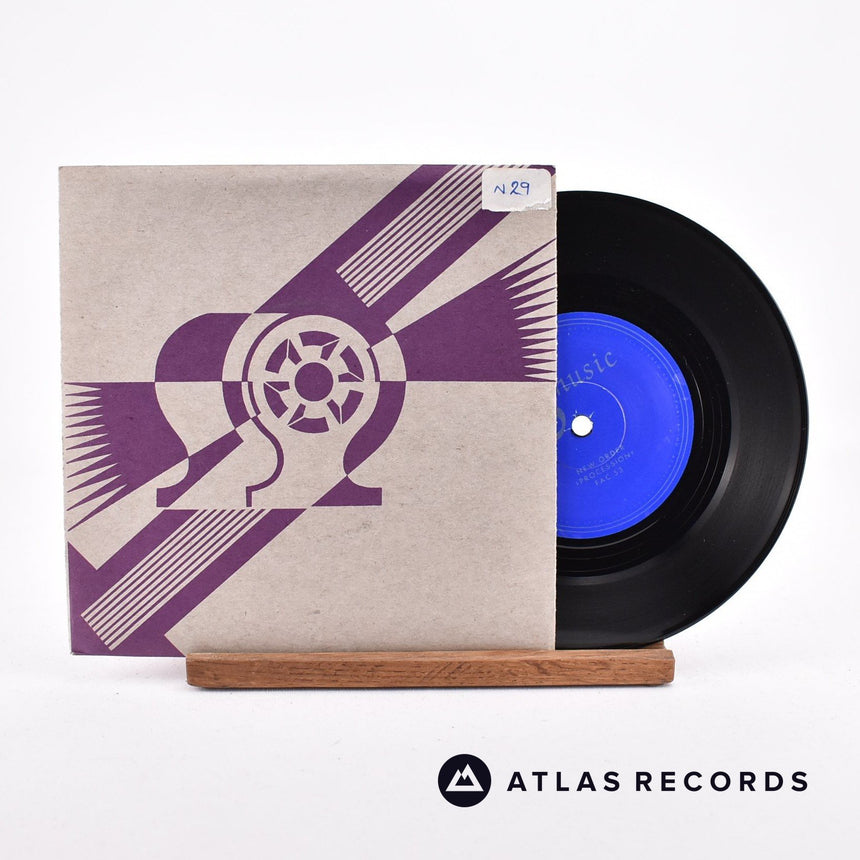 New Order Procession 7" Vinyl Record - Front Cover & Record