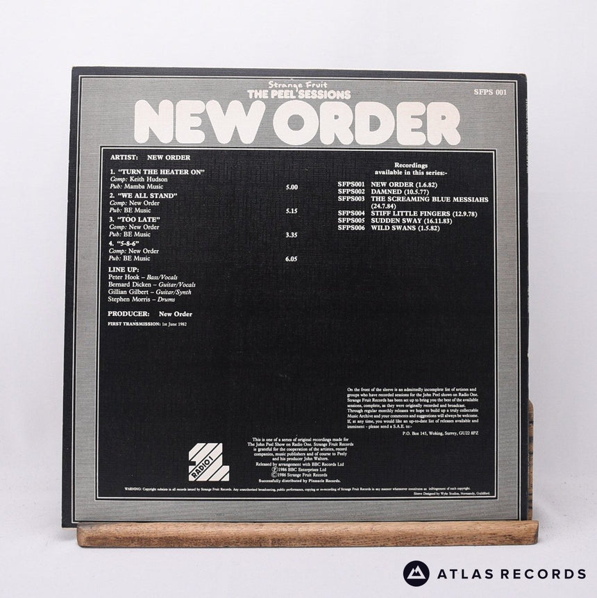 New Order - The Peel Sessions - A-2 1 B 12" Vinyl Record - VG+/EX