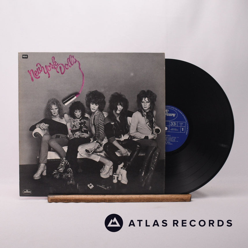 New York Dolls New York Dolls LP Vinyl Record - Front Cover & Record