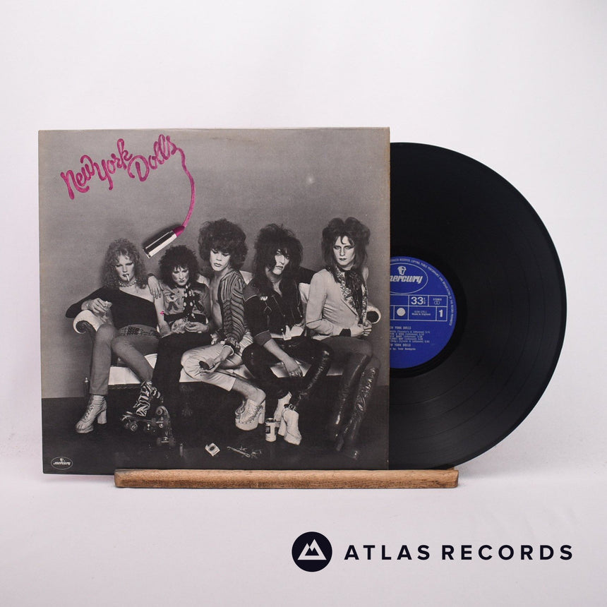 New York Dolls New York Dolls LP Vinyl Record - Front Cover & Record