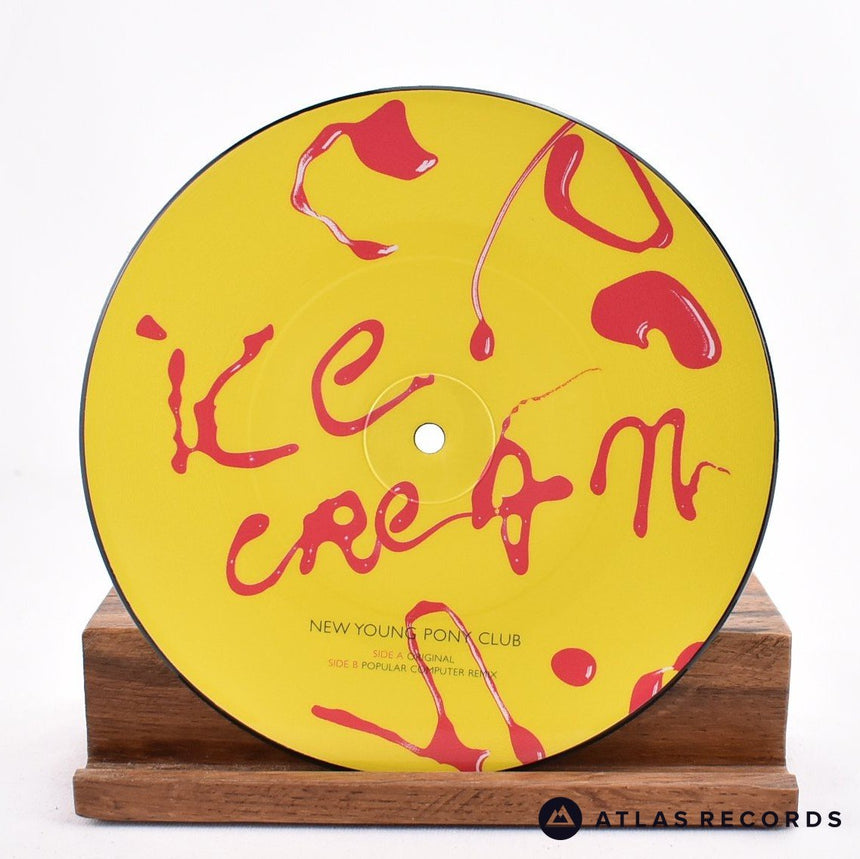New Young Pony Club - Ice Cream - Picture Disc 7" Vinyl Record - NM/NM