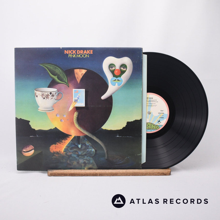 Nick Drake Pink Moon LP Vinyl Record - Front Cover & Record