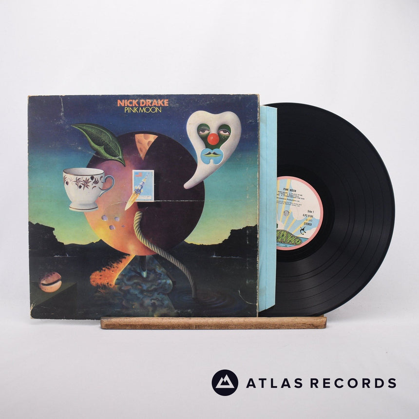 Nick Drake Pink Moon LP Vinyl Record - Front Cover & Record
