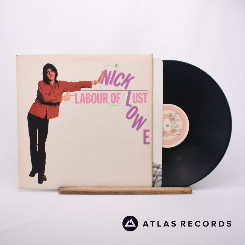 Nick Lowe Labour Of Lust LP Vinyl Record - Front Cover & Record