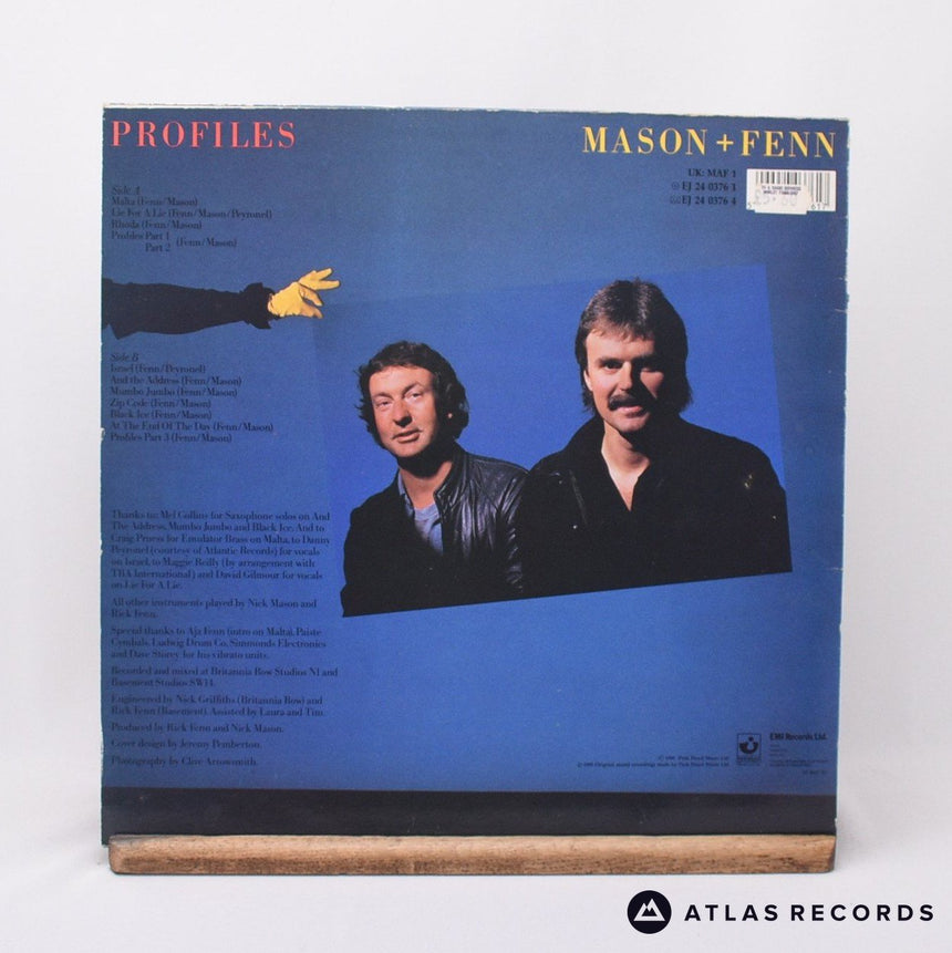 Nick Mason - Profiles - A-1 B-3 LP Vinyl Record - VG+/VG+