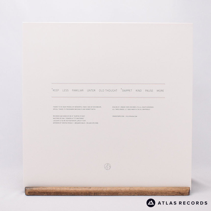 Nils Frahm - Felt - Insert Reissue LP Vinyl Record - NM/NM