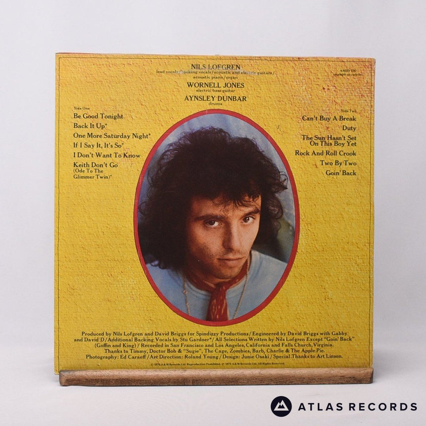 Nils Lofgren - Nils Lofgren - Reissue Stereo LP Vinyl Record - VG+/VG