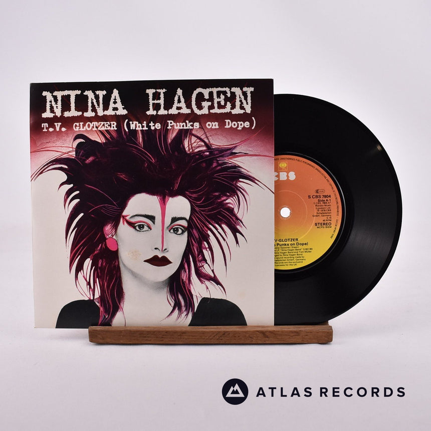 Nina Hagen Band T.V. Glotzer 7" Vinyl Record - Front Cover & Record
