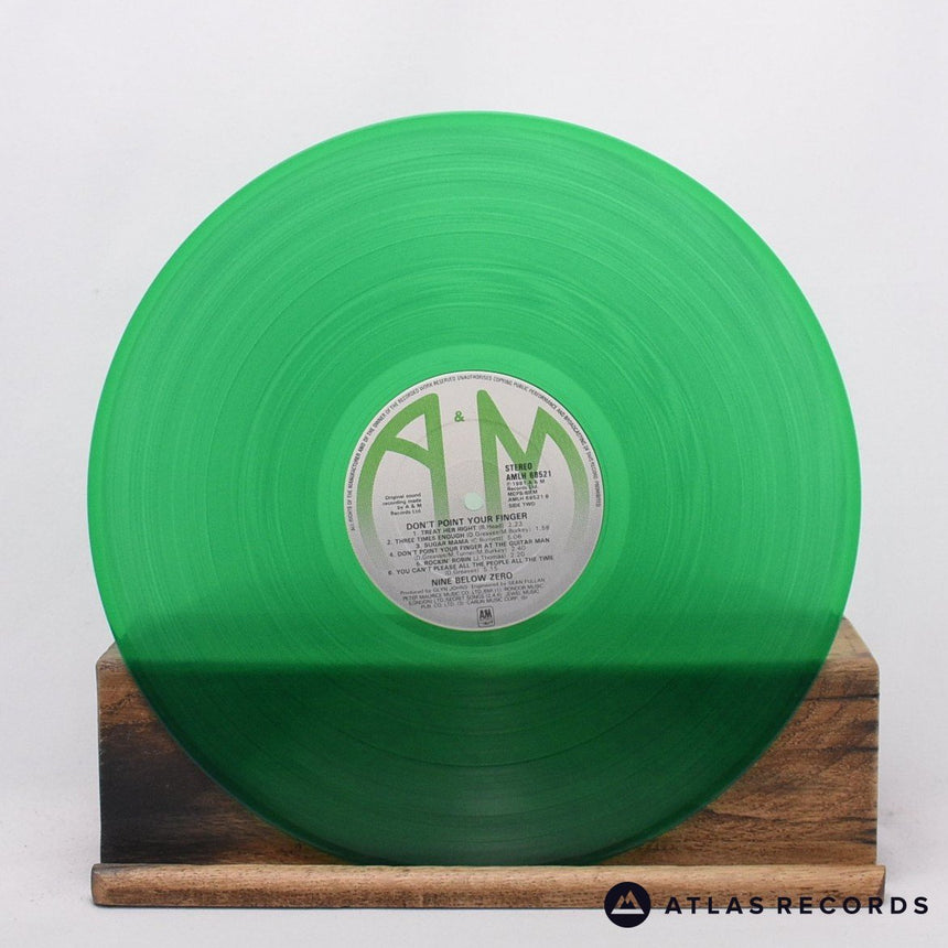 Nine Below Zero - Don't Point Your Finger - Green LP Vinyl Record - VG+/EX