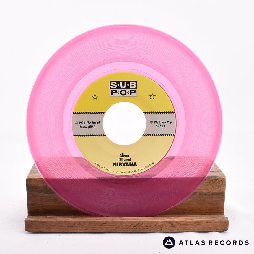 Nirvana - Sliver - Pink Translucent First Edition 7" Vinyl Record - EX/EX