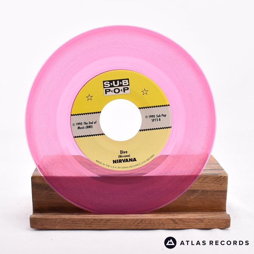 Nirvana - Sliver - Pink Translucent First Edition 7" Vinyl Record - EX/EX