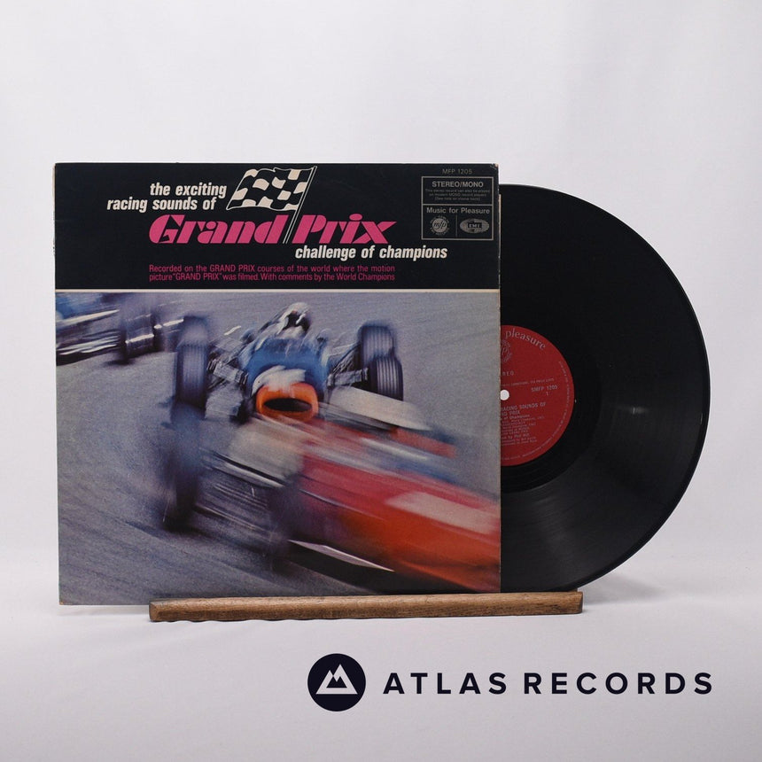 No Artist The Exciting Racing Sounds Of Grand Prix LP Vinyl Record - Front Cover & Record