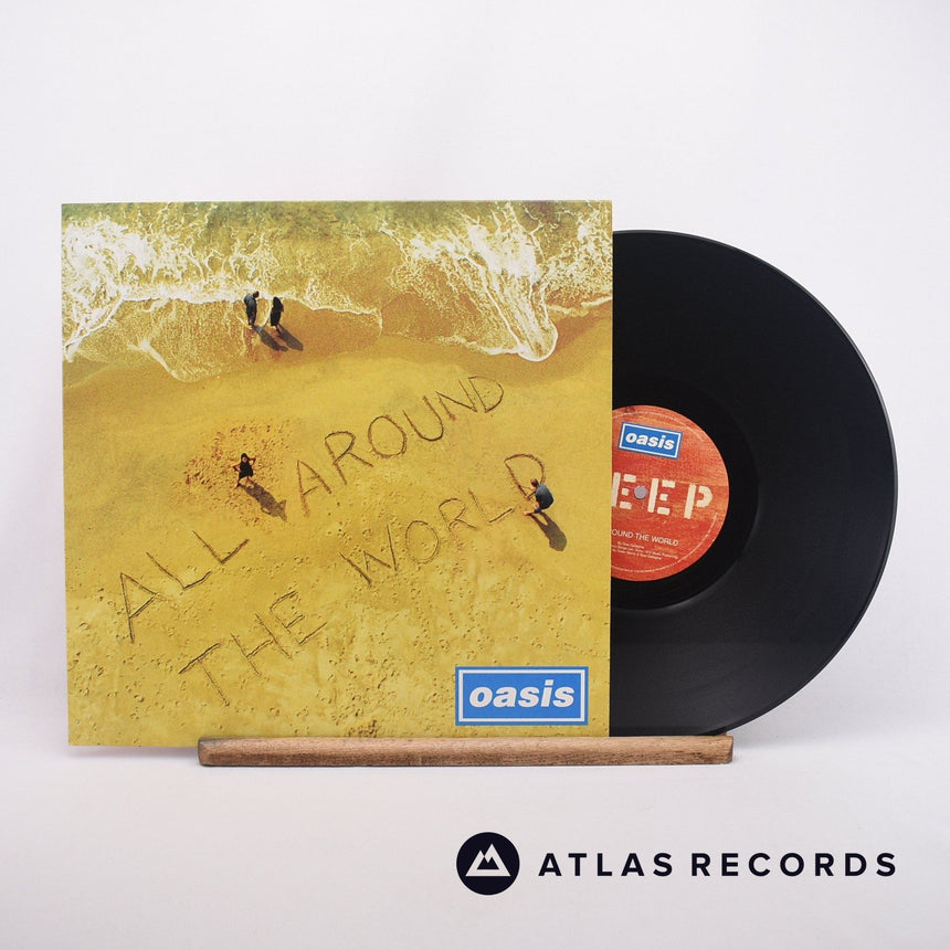Oasis All Around The World 12" Vinyl Record - Front Cover & Record