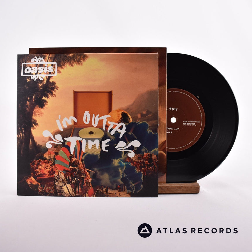 Oasis I'm Outta Time 7" Vinyl Record - Front Cover & Record