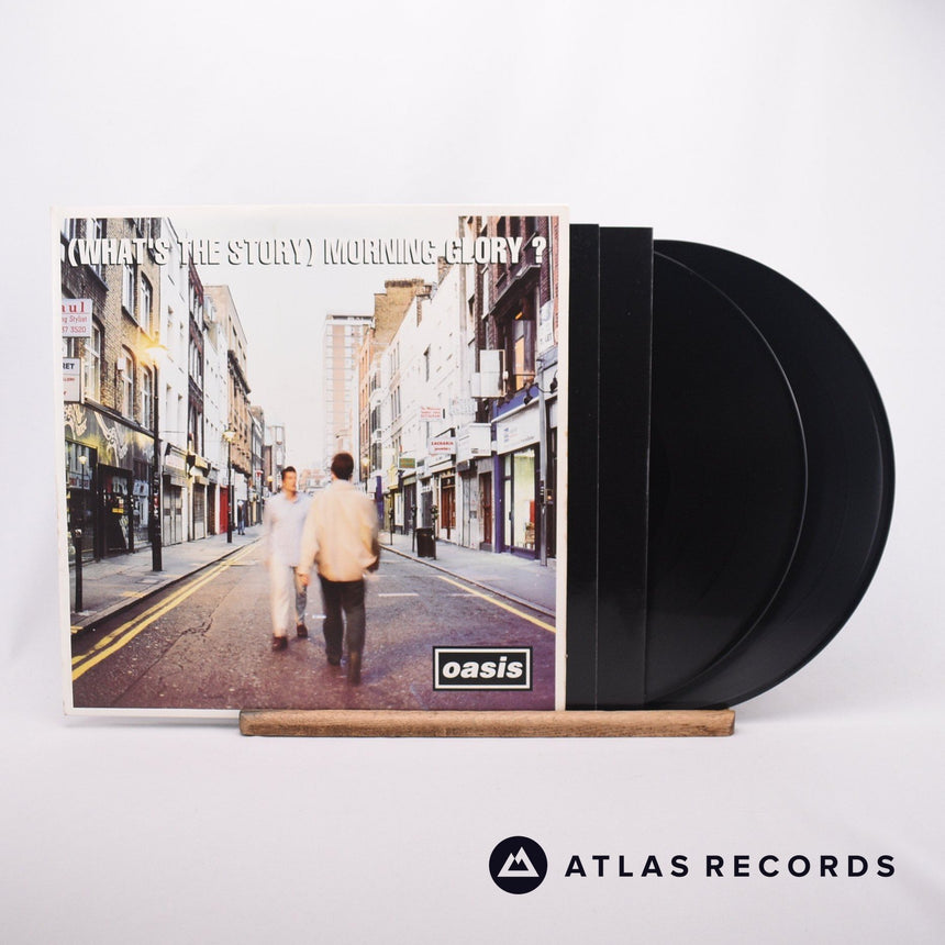Oasis (What's The Story) Morning Glory? 2 x LP Vinyl Record - Front Cover & Record