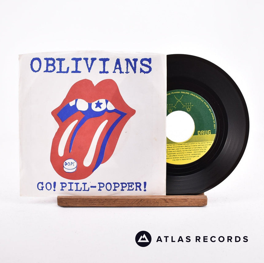 Oblivians Go! Pill-Popper! 7" Vinyl Record - Front Cover & Record