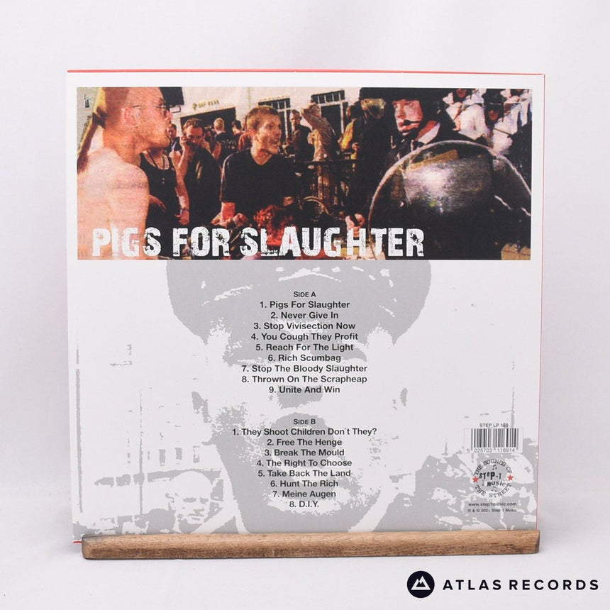 Oi Polloi - Pigs For Slaughter - Pink Reissue LP Vinyl Record - NM/NM