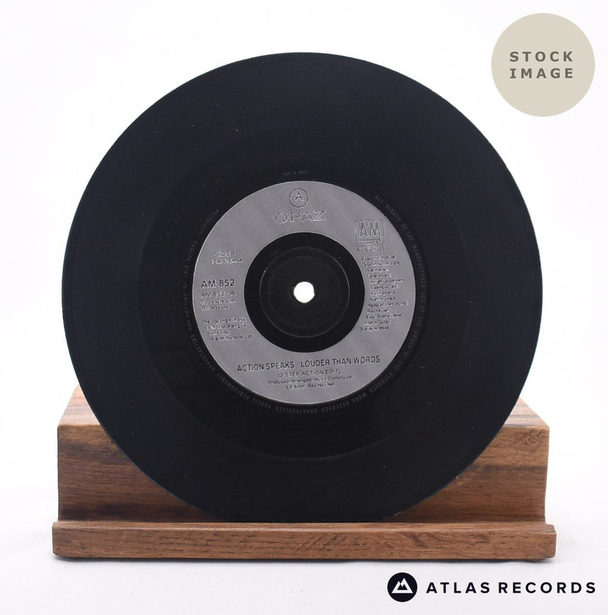 Opaz Action Speaks Louder Than Words 7" Vinyl Record - Record A Side